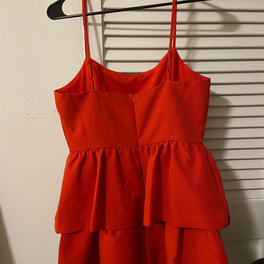 Red Ruffle Romper - Picture 2 of 4